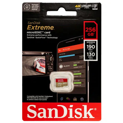 Sandisk Extreme Micro SD Card 256GB