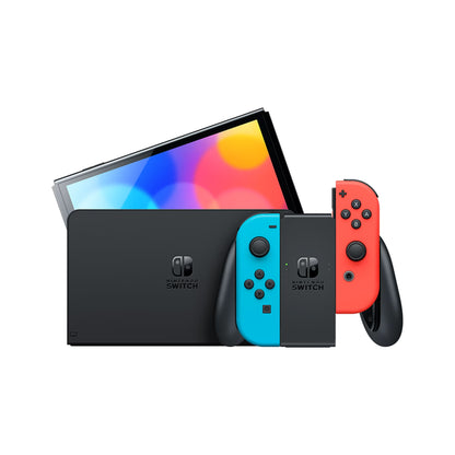 Nintendo Switch OLED  Neon Red/Neon Blue Joy-Con (Jailbreak)